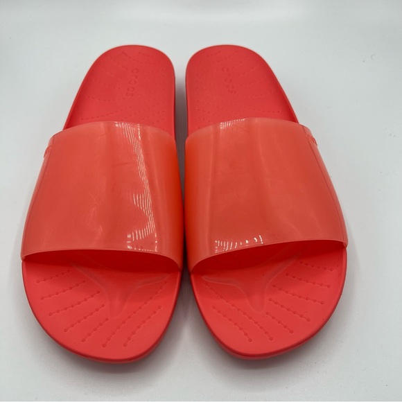 Crocs Woman's Splash Slides Neon Watermelon US W11 - Picture 2 of 13